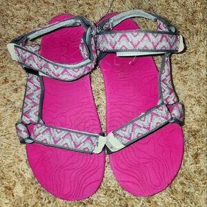 Pink and Gray Sandals